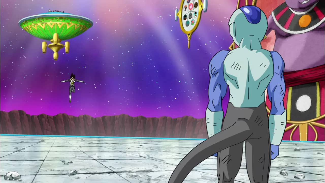 Scène marquante — De la colère naît la puissance ! Vegeta se lance à corps perdu dans la bataille.