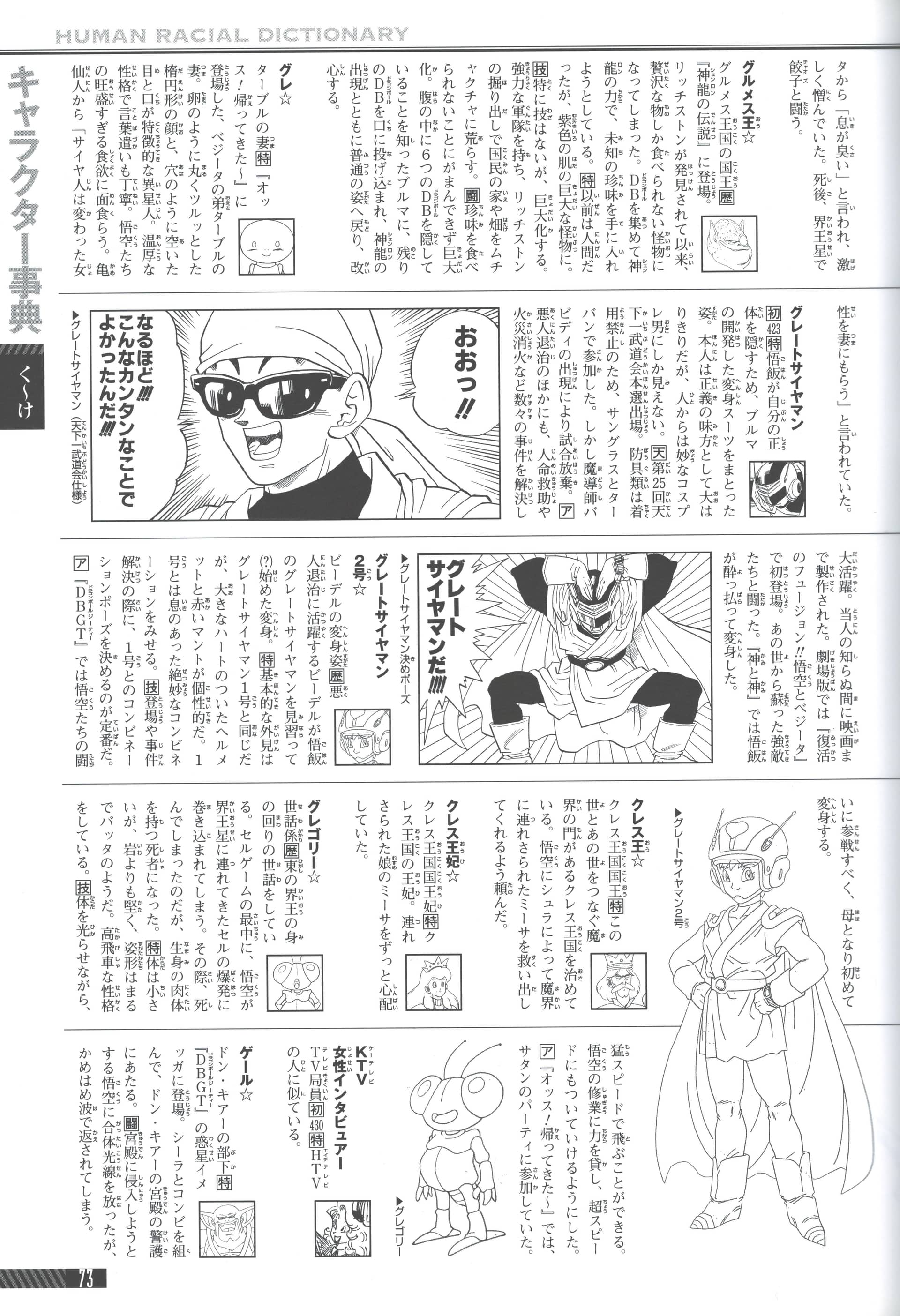 Dragon Ball Chōzenshū 4: Dragon Ball Super Encyclopedia — planche 73